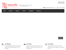 Tablet Screenshot of amaryllishealthcare.com